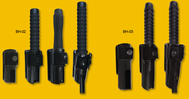 All expandable batons are supplied with plastic holder BH-02 or BH-03.