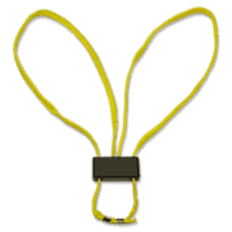 Текстильные одноразовые наручники HT-01-Y (желтая текстильная лента)