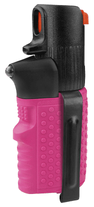 Spray Flashlight HURRICANE with a metal clip SFL-02-PC (pink sleeve, black head)