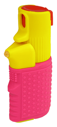Spray Flashlight HURRICANE (pink sleeve, yellow head)