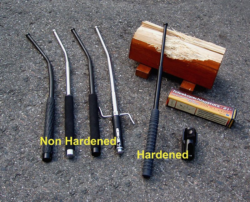 Defense extending hardened steel 21 ESP color black handle in pvc