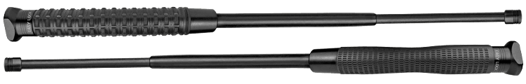 Kalený teleskopický obušek zavíraný tlačítkem typu ExBTT (Easy Lock)