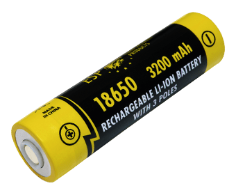 ESP dreipoliger 18650 Akku für die SMARTAX Taschenlampe