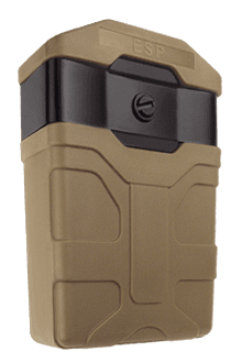 Etui plastique pour chargeur en calibre 5,56 pour AR-15 / M16 / M4 / FAMAS (Kaki)