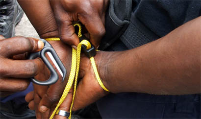 Disposable handcuffing ESP system